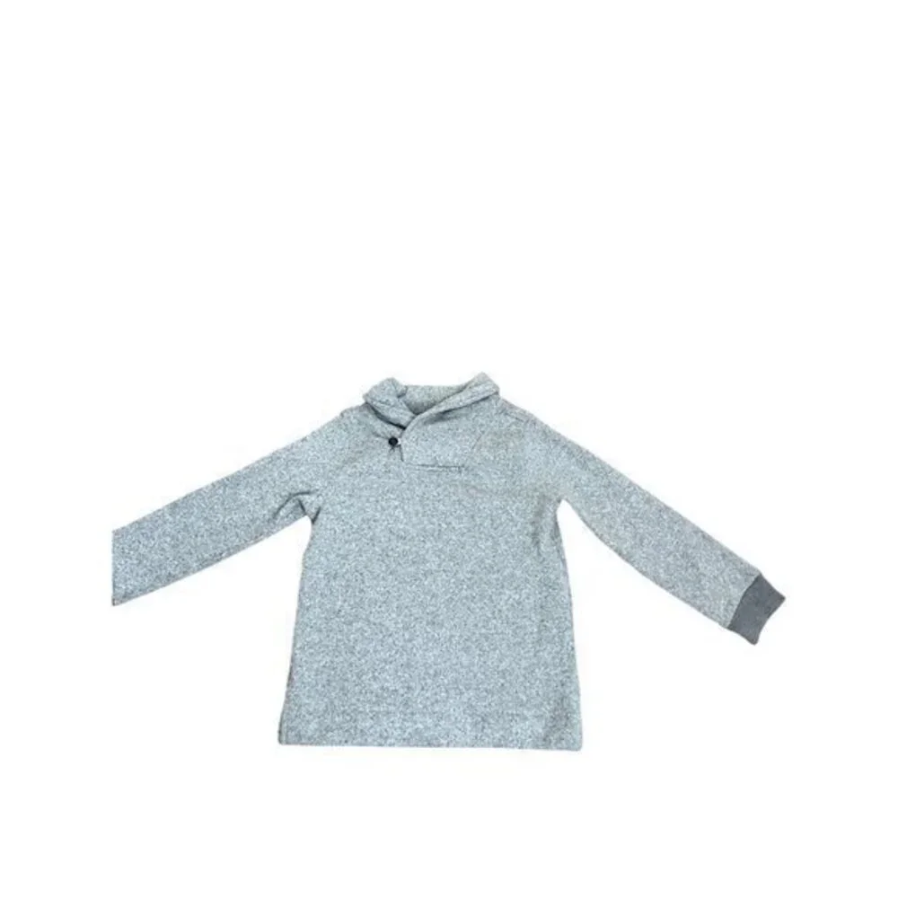 Oshkosh Bgosh Kids Gray Pullover Sweater With Button Neck Size 10/12
